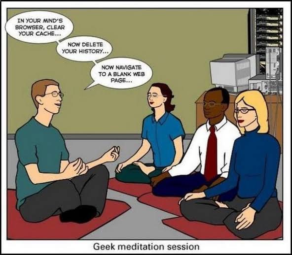 meditation geek meme