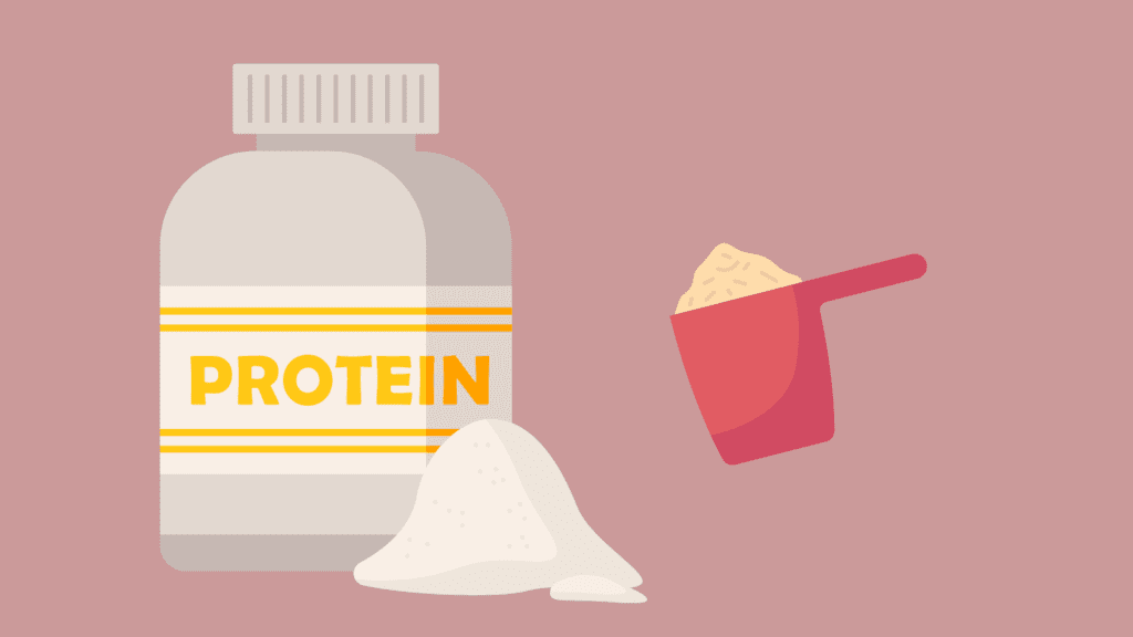 cartoon image of protein powder