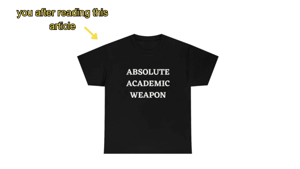 absolute academic weapon shirt