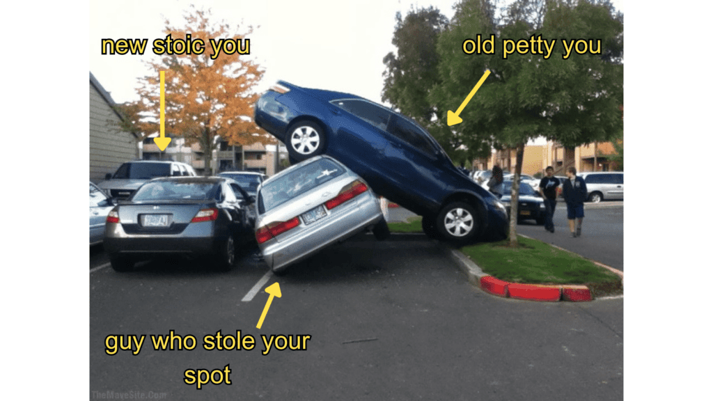 parking stoic meme