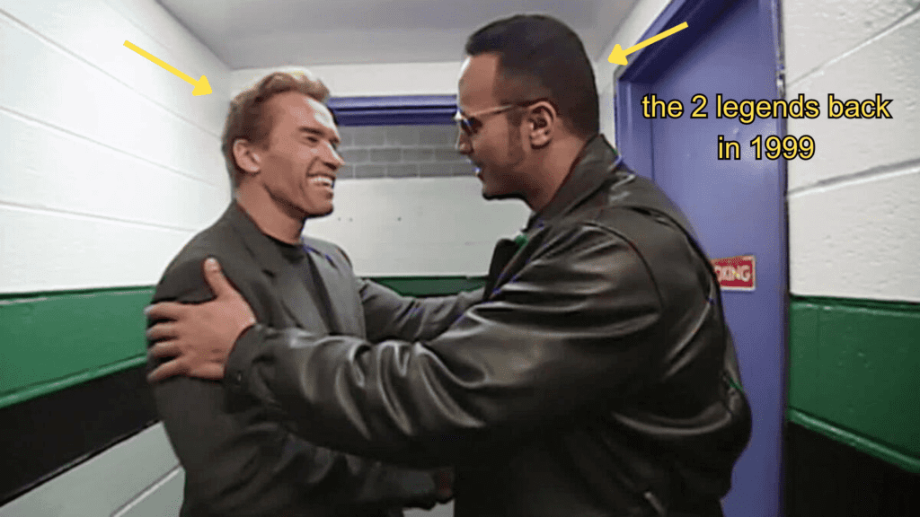 the rock and arnold meeting in 1999