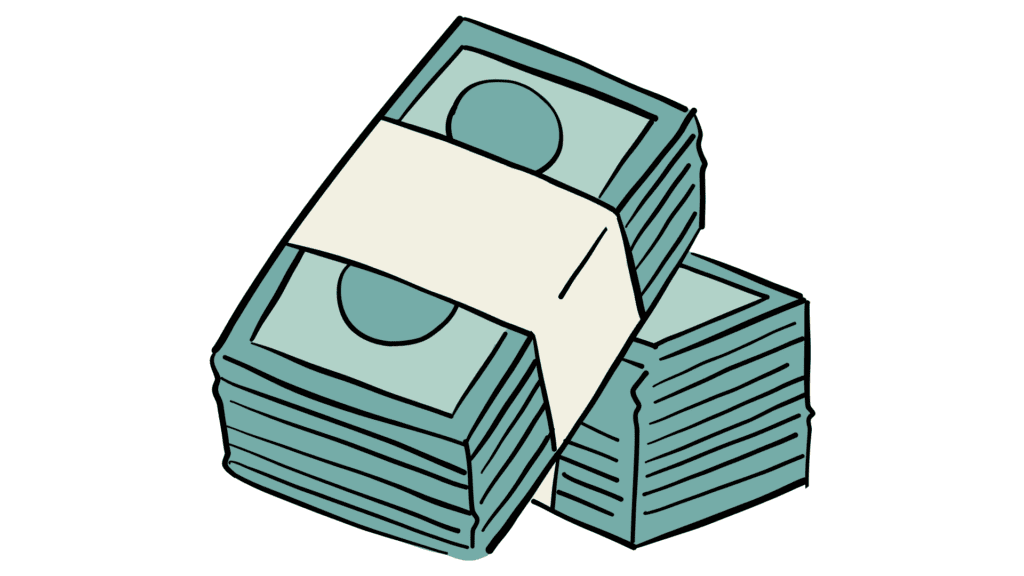 stack of cash