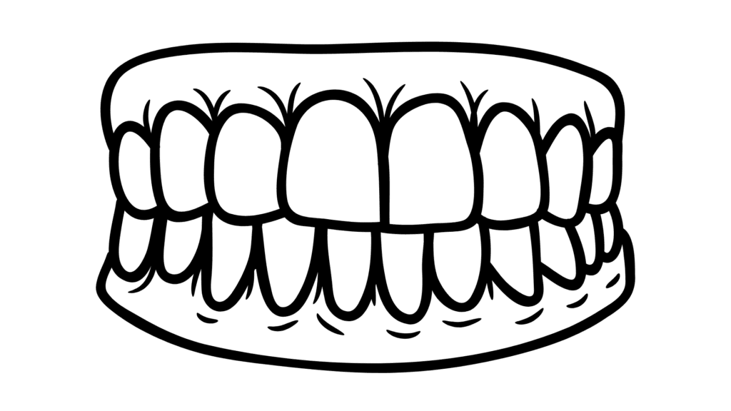 cartoon teeth