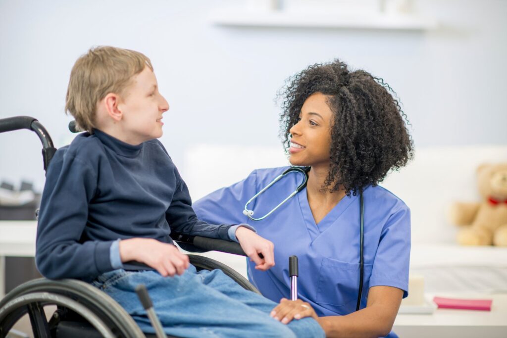 kid in wheelchair