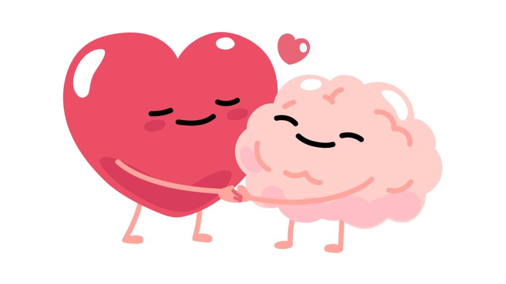 heart and brain hugging