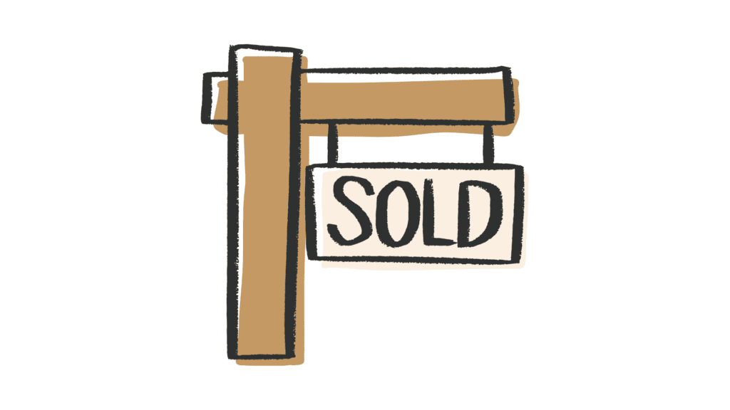 sold real estate sign