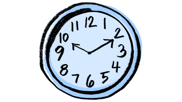 cartoon clock