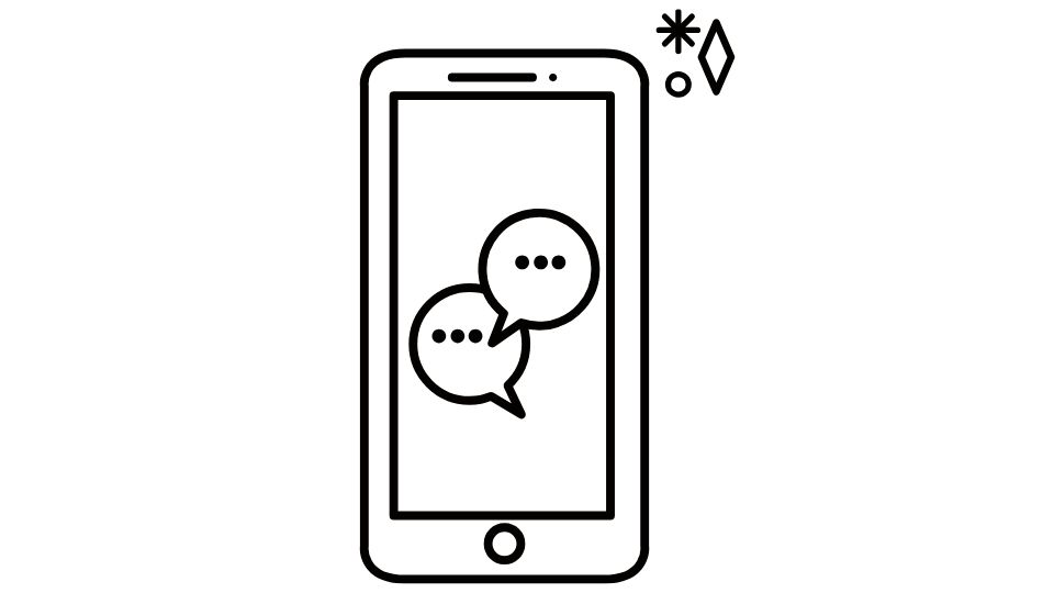 outline smartphone