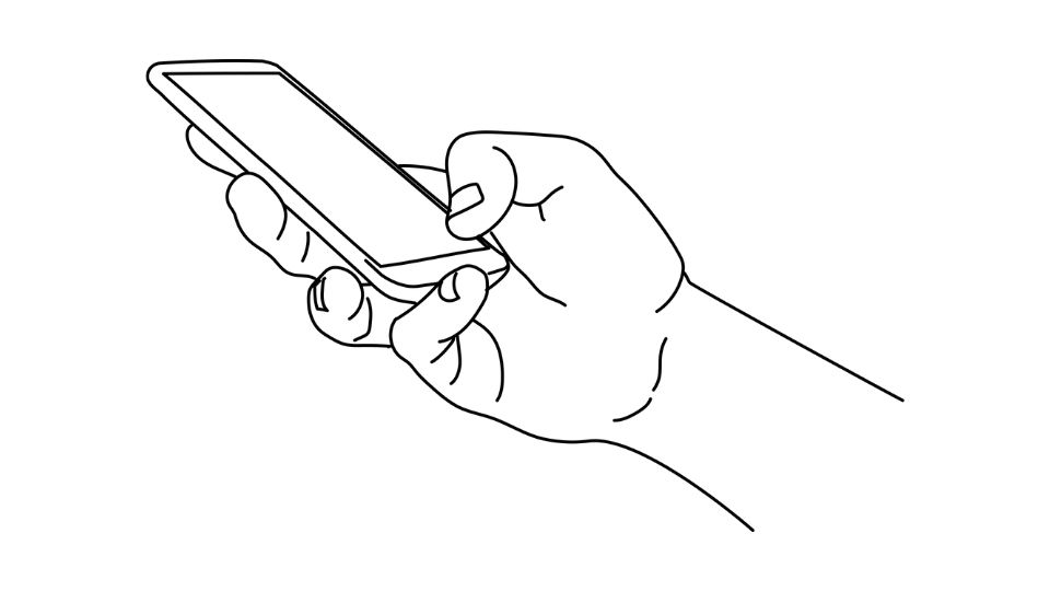 outline smartphone