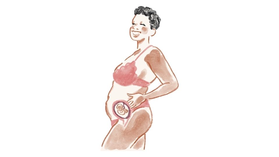 pregnancy mom illustration