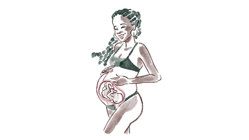 pregnancy mom illustration