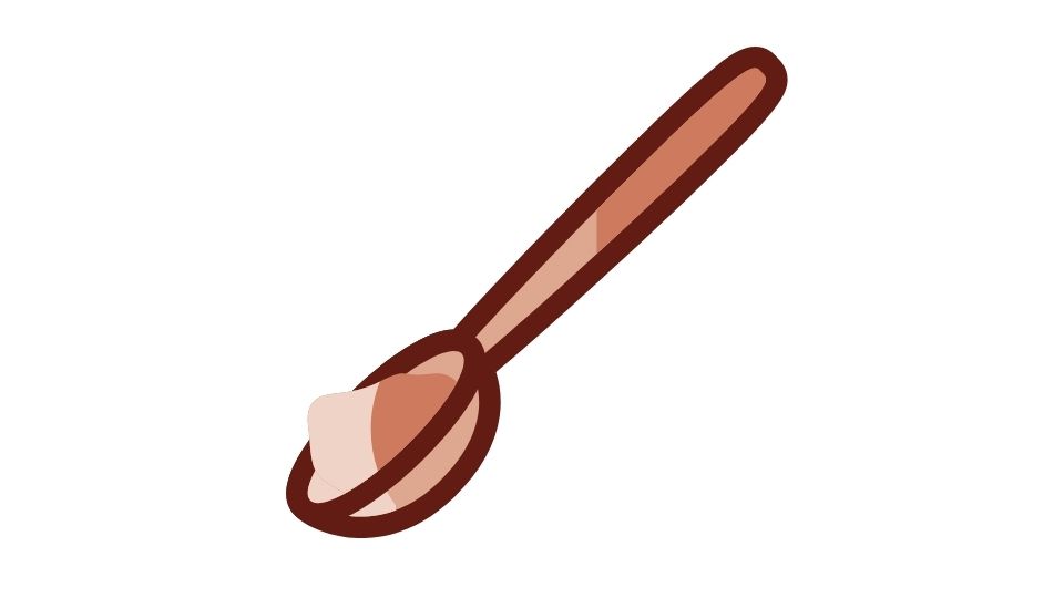 protein powder cartoon
