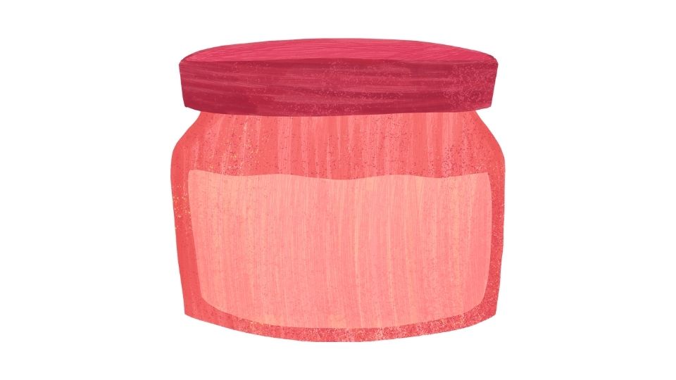 the illustration of powder