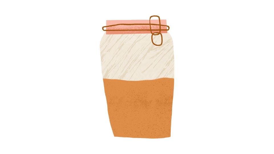 the illustration of powder