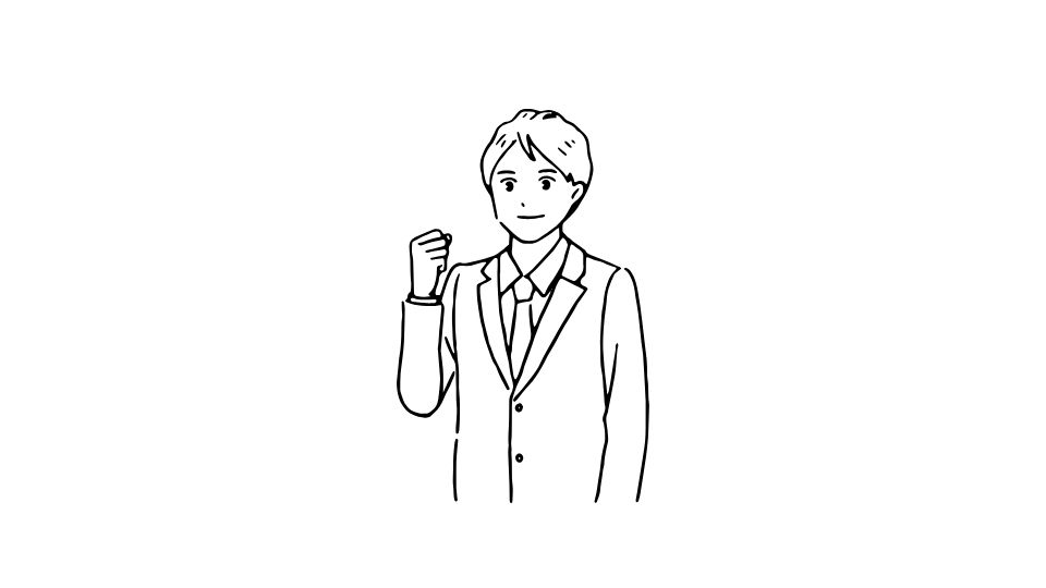 young worker line art