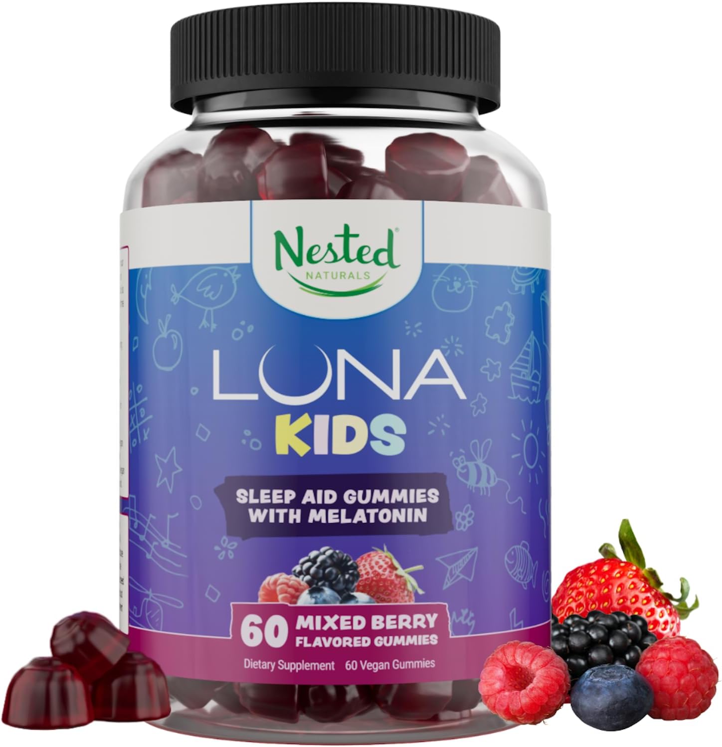 Nested Naturals Luna Kids Sleep Gummies