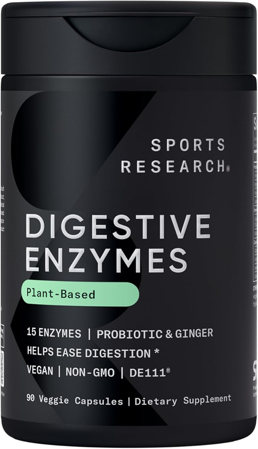 Sports Research Digestive Enzymes with Probiotics & Ginger