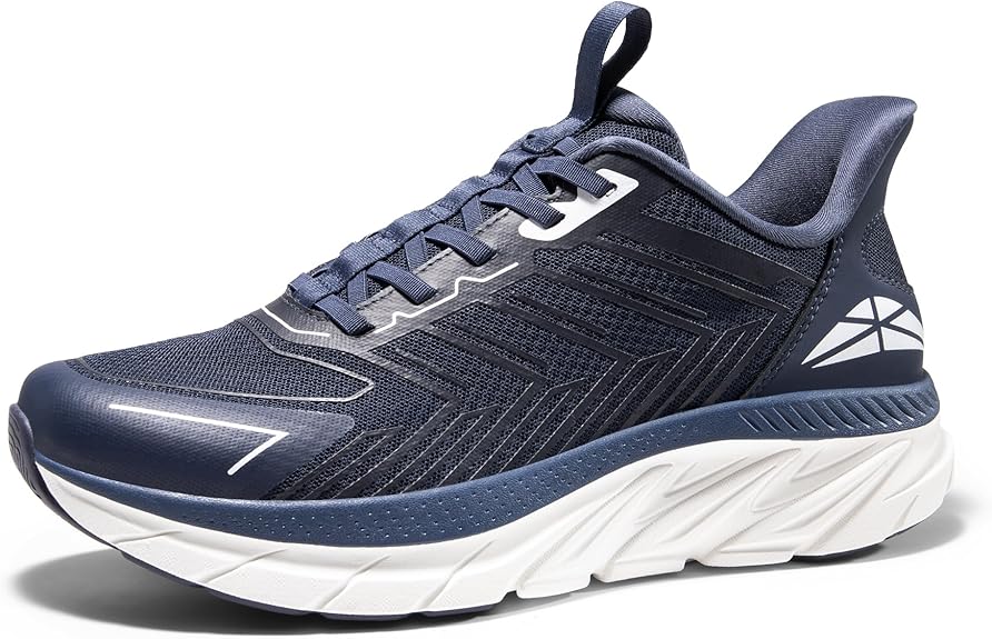 ALLSWIFIT Men's Slip On Comfortable Walking Shoes Running Tennis Athletic Gym Workout Cross Training Sneakers,Size 7.5,Blue,SARR034M