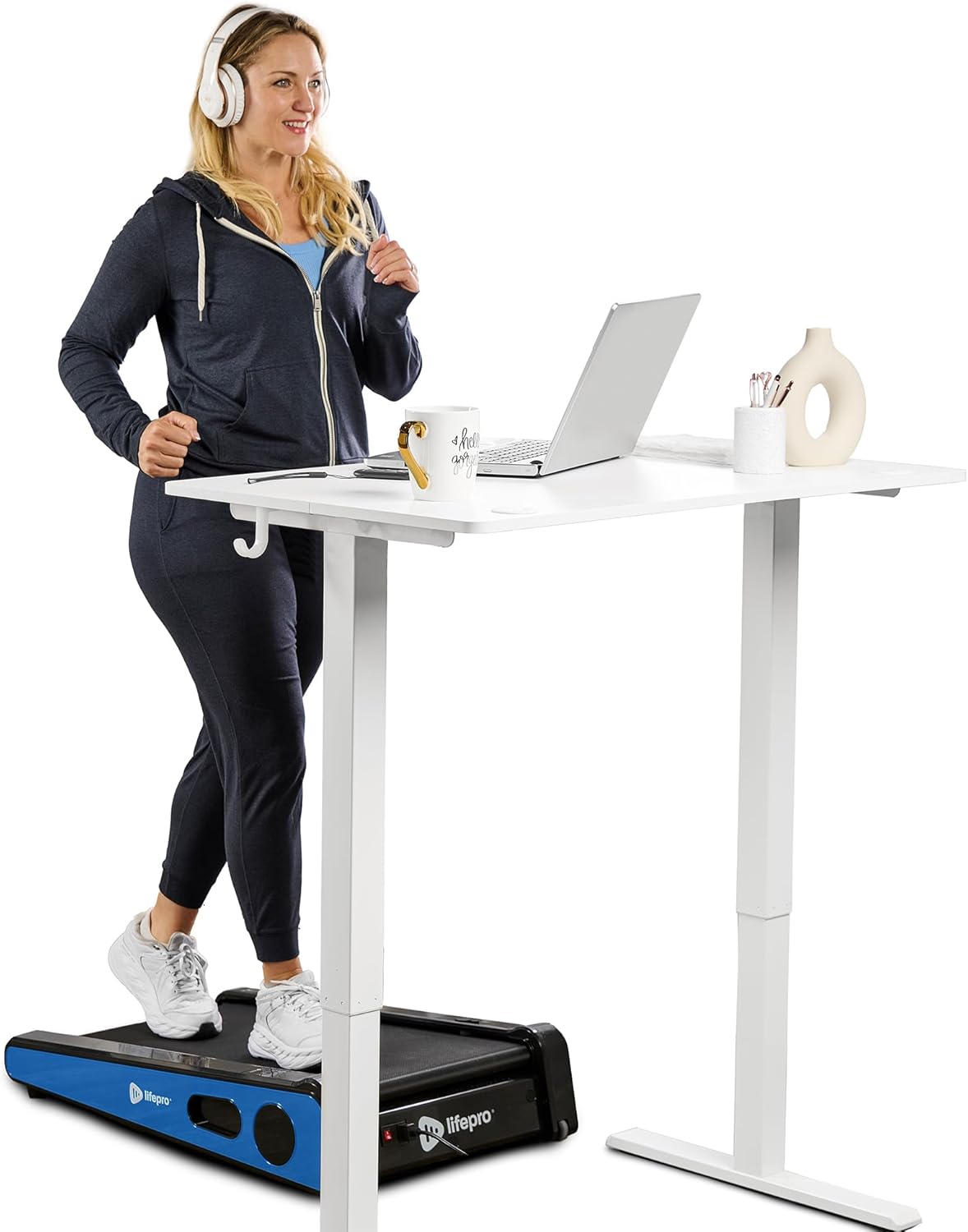 
Lifepro Smallest Portable 30in Walking Pad Under Desk Mini Treadmill, Under Desk Small Work Desk Compact Mini Treadmill - Max Speed 3 MPH, 220 Lbs Max Weight, Home & Office Mini Walking Pad Treadmill