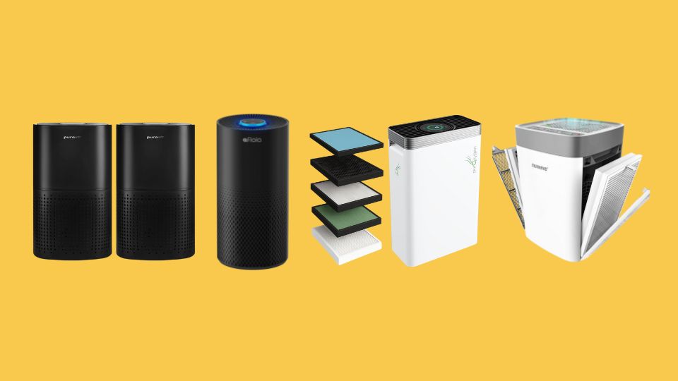 PuroAir 240 HEPA Air Purifiers for Home Large Rooms, Afloia Air Purifiers for Home Large Room Up to 1076 Ft², PURO²XYGEN Smart Air Purifiers For Home, Nuwave Air Purifiers for Home Bedroom Up to 1361 Sq Ft