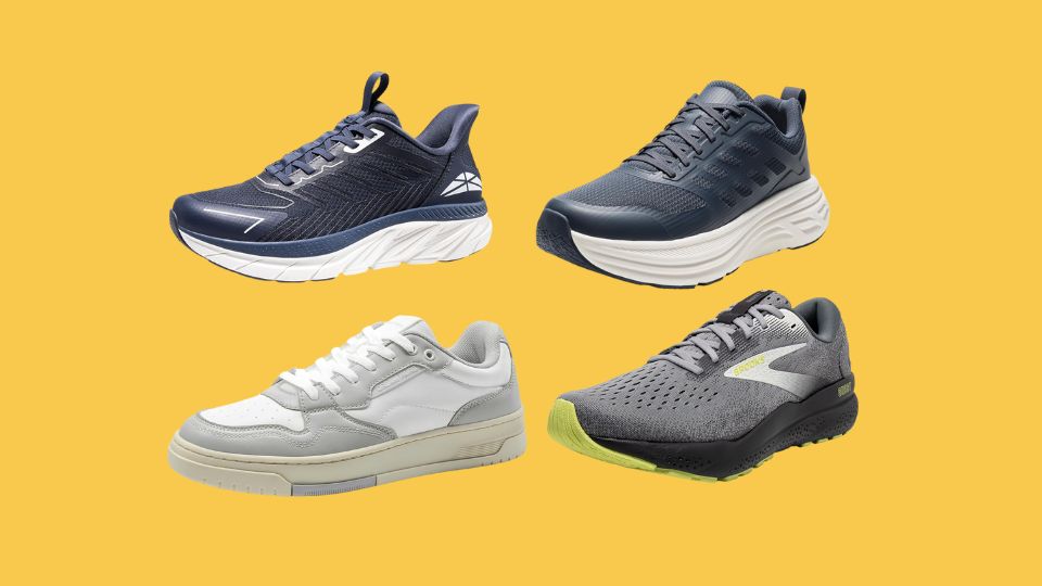 ALLSWIFIT Men's Slip On Comfortable Walking Shoes Running Tennis Athletic Gym Workout Cross Training Sneakers,Size 7.5,Blue,SARR034M, NORTIV 8 Men's Comfortable Walking Running Tennis Shoes ActiveFloat Athletic Gym Workout Jogging Cushioning Sneakers,Size 9,Blue,SNWS245M, DREAM PAIRS Men's Fashion Sneakers Skateboard Shoes Lace-Up Comfortable Casual Athletic Walking Running Sneakers,Size 12,Grey/White,DMUMFN2501, Brooks Men’s Ghost 16 Neutral Running Shoe