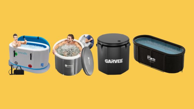 SereneLife Inflatable Cold Plunge Tub Ice Bath, Lifepro Portable Ice Bath Tub with Cover and Storage Bag, Ice Bath Tub for Athletes, The Ice Pod Pro