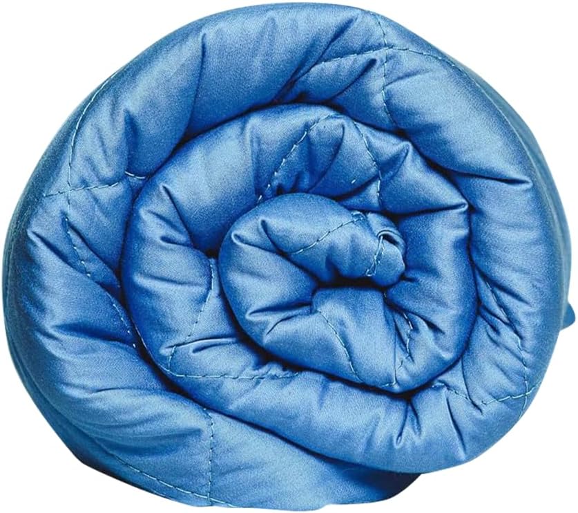 Chrome Cherry Washable Weighted Blanket 10 Pounds by Secūr | Premium 100% Cotton, and Glass Beads, Reinforced Stitching | Designed in The USA, 10 lb Weighted Blankets for Adults | 48 x 72 Inches